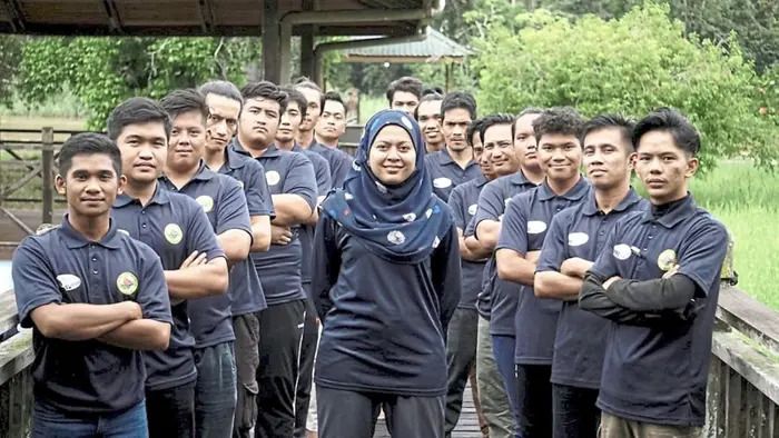 Dr Farina Othman with members of her team in Kinabatangan. The award-winning conservationist says the Whitley Award is not just for her, but for everyone working to protect Sabah’s elephants.(Pic from Whitley Fund for Nature)