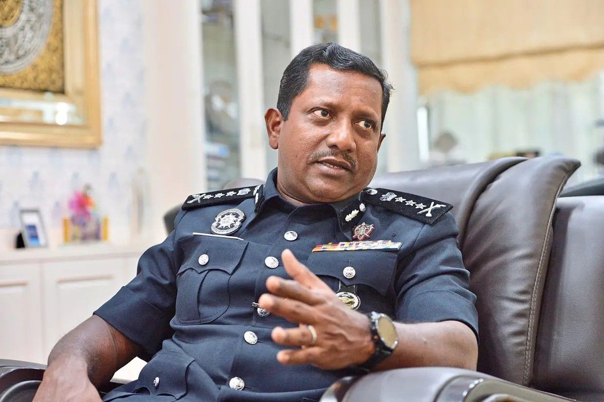 Interview with CPO Selangor Datuk Hussein Omar. — RAJA FAISAL HISHAN/The Star