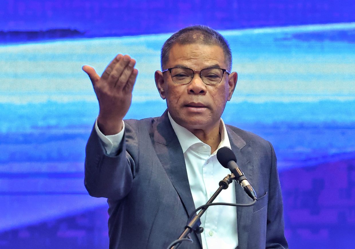 Home Minister Datuk Seri Saifuddin Nasution Ismail and Public Service Department deputy director-general (development) Mohd Bakhari Ismail attend National Institute of Public Administration (INTAN)- Minister's Conversation (IMC) 2025 at INTAN Bukit Kiara, Kuala Lumpur.— MUHAMAD SHAHRIL ROSLI/The Star