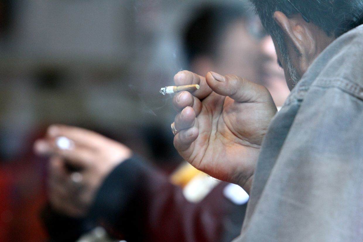 DON'T USE PIX. We can't use pix that show people smoking or holding a cigarette. More people have quit smoking during the pendemic.