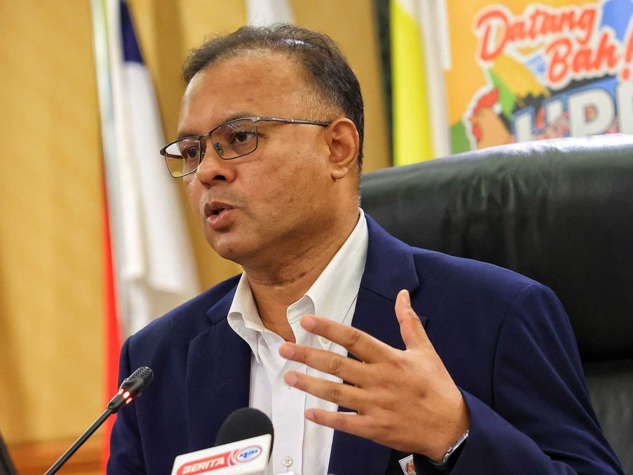 Agriculture and Food Security Ministry Secretary-General Datuk Seri Isham Ishak speak to the media during the press conference “Hari Peladang, Penternak, dan Nelayan Kebangsaan (HPPNK) 2025” at Wisma Tani in Putrajaya.— MUHAMAD SHAHRIL ROSLI/The Star