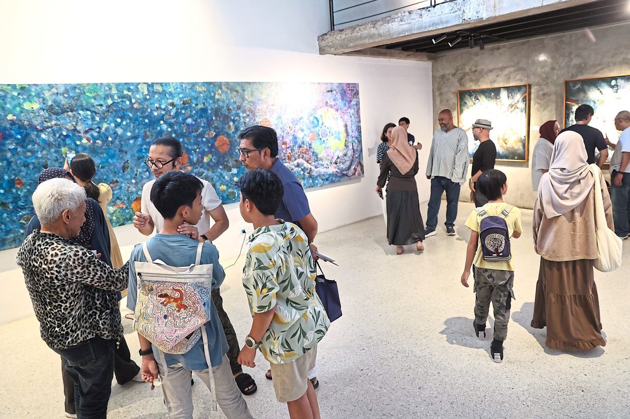 Opening reception for Lyne Ismail's 'Cat Town: Energy, Matter, and the Art of Becoming' art show and book launch for her book, 'Musings of the Spring Water'at Temu House on July 06-AZMAN GHANI/The Star