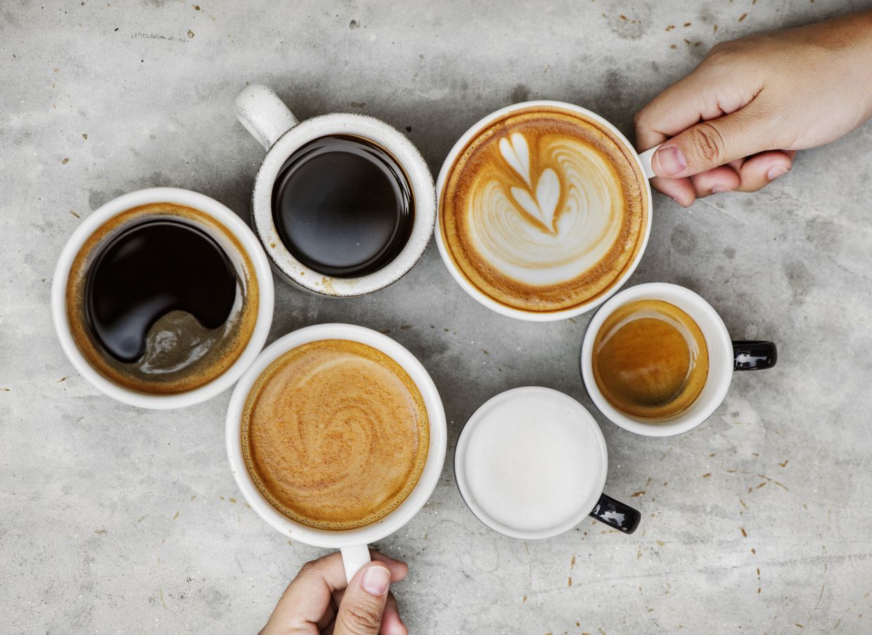 Couple enjoying coffee on the weekend