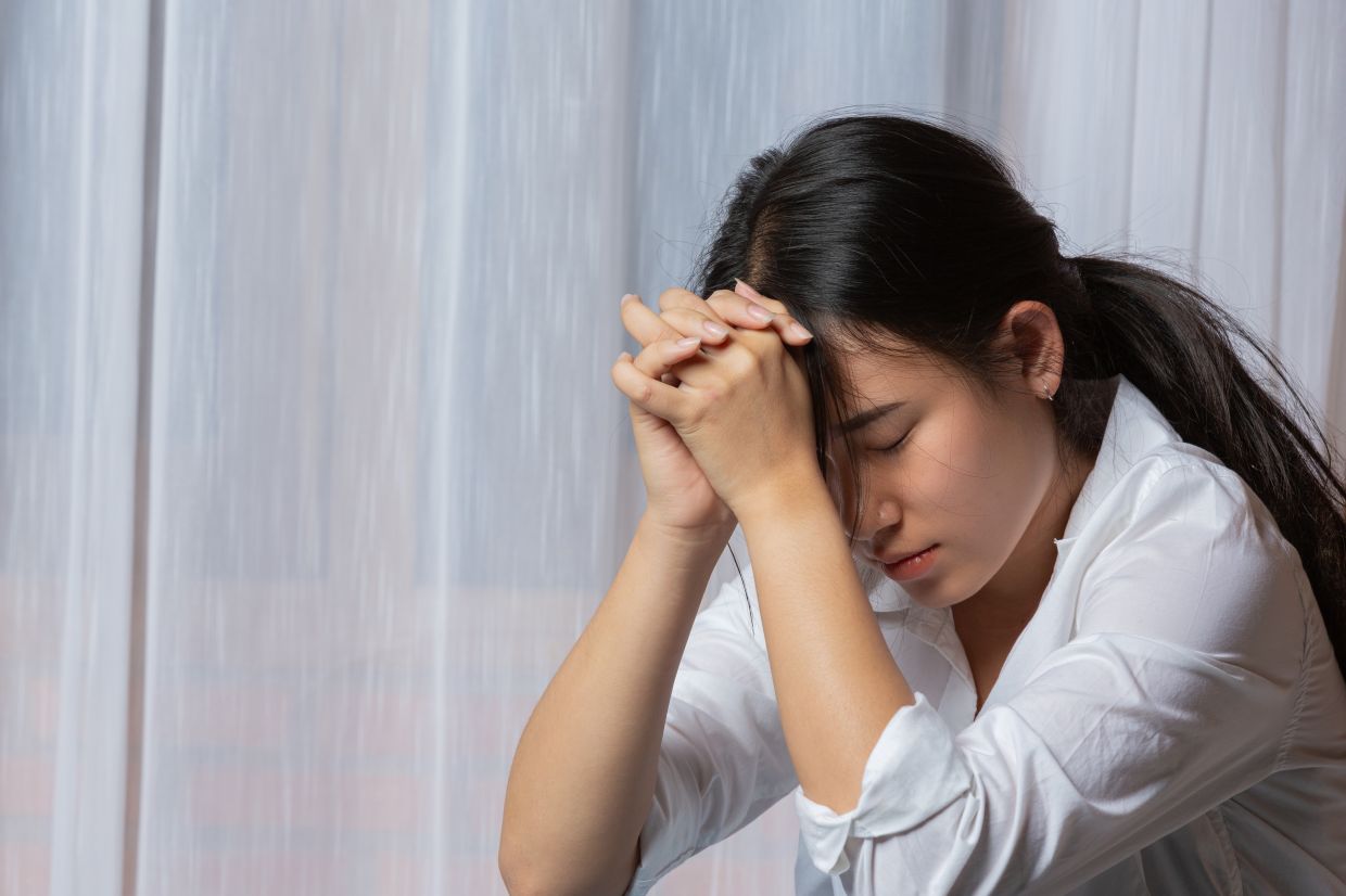 child asian with sad , national child abuse prevention month