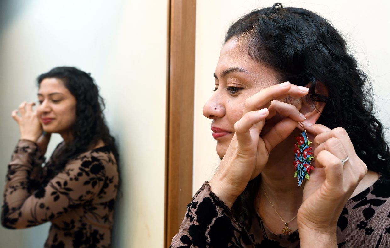 Beard crafter Sharmila Kaur.—AZHAR MAHFOF/The Star