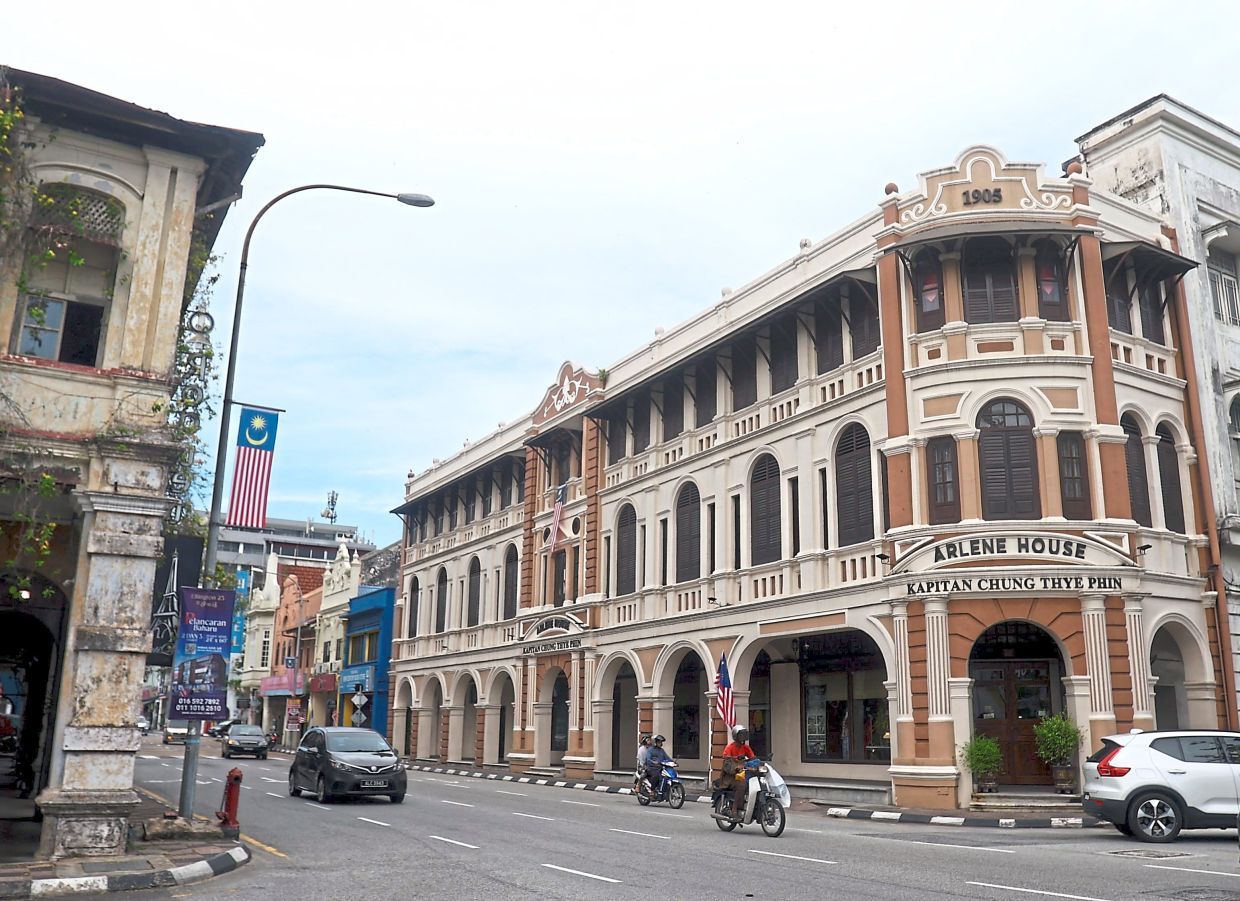 The Colonial buildings pose as an attraction in Ipoh.(3rd September 2025)--RONNIE CHIN/The Star