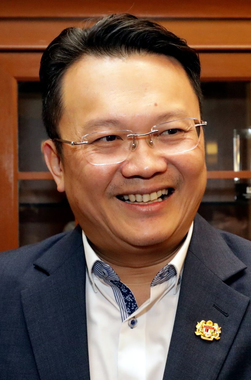 Datuk Yeoh Soon Hin, Deputy Chairman of Tourism Malaysia paying a courtesy visit to Menara Star.—SAMUEL ONG/The Star