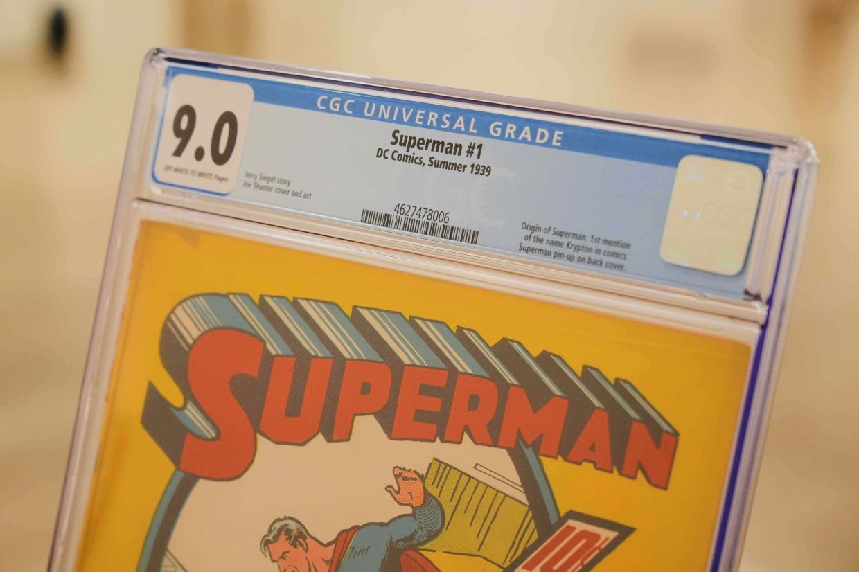 A view of a DC Comics, Superman No. 1 issue is shown Monday, Nov. 24, 2025, in Irving, Texas. (AP Photo/Tony Gutierrez)
