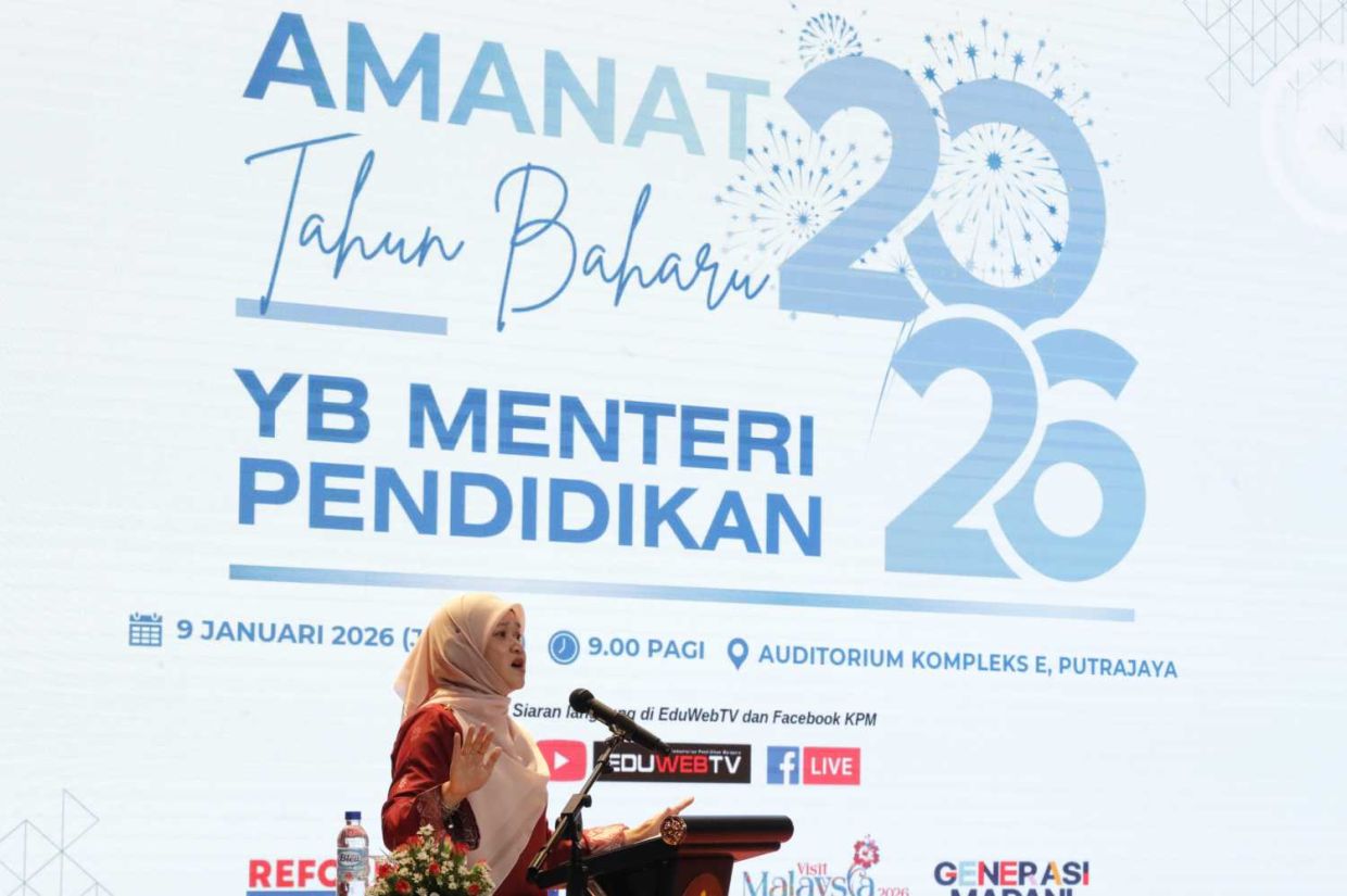 Education Minister Fadhlina Sidek giving her ministerial address at Putrajaya.—SAMUEL ONG/The Star