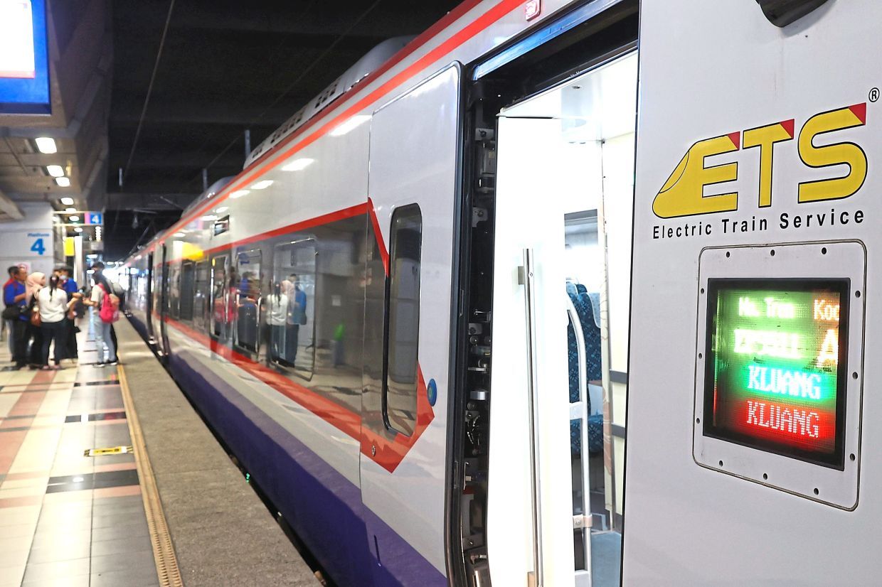 The Electric Train Service (ETS) allow passengers to travel between Johor Baru and Kuala Lumpur in about four and half hour. — THOMAS YONG/The Star